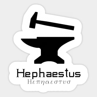Minimalist Hephaestus Sticker